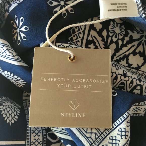 Styliné Blue Ruffled Handkerchief Kimono (NWT) - Picture 7 of 8